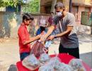 SEE: India footballer Subhashish helps the needy