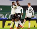 EPL PIX: Fulham stun Leicester; West Ham rise to fifth