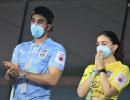 ISL PICS: Ranbir-Alia support MUFC from stands!