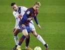 Wasteful Barcelona held as injured Messi watches on