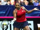 Serena edges out Ostapenko in Fed Cup; Osaka loses