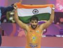 Sunil Kumar wins Asian Wrestling Greco-Roman gold