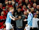 FA Cup PIX: City thump United to put one foot in final