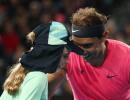 Nadal seals place in Round 3 with a kiss