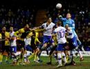 Soccer PIX: Tranmere oust Watford; Atletico stunned