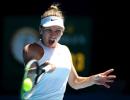 Frustrated Halep happy to advance in Melbourne