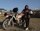 PICS: Afghan girl takes up motocross