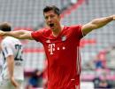 PIX: Lewandowski sparkles as Bayern win again