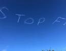 Sydney skywriting says 'STOP F1' amid virus fears