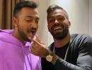 Pandya's unique birthday gift for brother Krunal