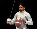 Lockdown: Fencer Bhavani practices with kitbag