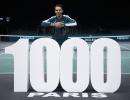 Nadal survives scare in Paris to claim 1,000th win