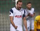 Europa League: Kane milestone in Spurs win, Milan lose