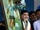 When Maradona refused to cut football-shaped cake!