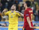 Nations League: Ukraine stun Spain in noisy stadium