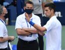 Djokovic disqualification: Ref says 'no other option'