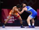 PIX: Silver for Dahiya; heartbreak for Punia, Phogat