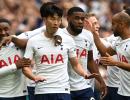 EPL PIX: Son shines as Tottenham stun Man City