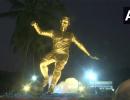 Crisitiano Ronaldo statue unveiled in Goa