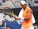 Nadal allays injury fears in Melbourne Park training