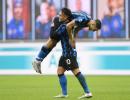 Martinez scores hat-trick as Inter go top of Serie A