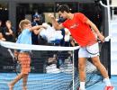 Out then in, Djokovic plays a set in Adelaide