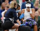 British teen out of Wimbledon after retiring