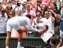 Djokovic gifts his racquet to a fan, wins hearts