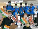 India's contingent checks in at Tokyo Games Village