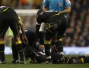 Players who have collapsed on football pitch