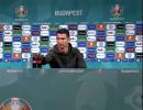 SEE: 'Drink water!' Ronaldo says at Euro press brief