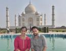 Spotted: Lovebirds Saina-Kashyap at Taj Mahal