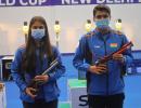 PIX: Golden day for Indian shooters at World Cup