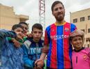 Egyptian Messi lookalike thrills soccer-loving orphans