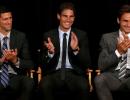 Federer, Djokovic congratulate Nadal on Slam feat