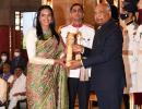 PIX: Padma Bhushan for Sindhu; Rani gets Padma Shri