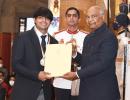 PIX: Neeraj, Chhetri, Mithali get Khel Ratna honour