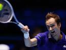 Tennis: Medvedev fights back to sink Hurkacz