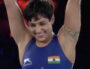 Anshu wins silver to create history at World Wrestling