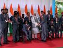 PIX: Paralympians' special gift for PM Modi...