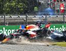 Hamilton and Verstappen blame each other for crash