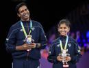 Sharath-Akula win CWG mixed doubles TT gold