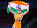 Antim Panghal wins historic Jr World Wrestling gold