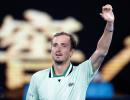 Medvedev channels 'inner Novak' to make semis