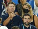 Russell Crowe, Thorpe watch on as Barty makes history