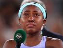 Teary-eyed Gauff says Swiatek is 'on another level'