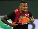 Smitten Kyrgios turns up heat at Indian Wells