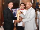 Paralympian Jhajharia receives Padma Bhushan