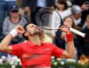 Djokovic keeps title defence on track, Zverev survives