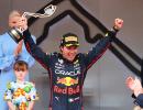 Perez wins rain-delayed and red-flagged Monaco GP